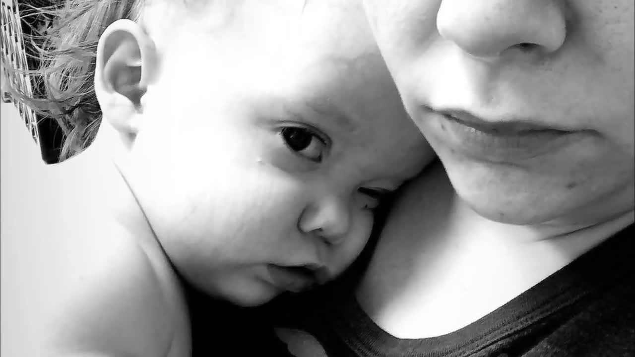 Big Brother Comforts Baby Sister When She Gets Sick