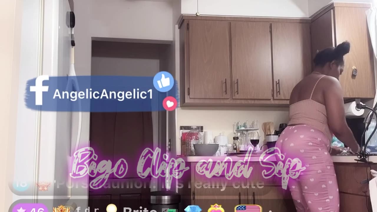 AngelicSoul dressed very inappropriately n being “haughty” while cooking 4/11/24 #bigoclipandsip