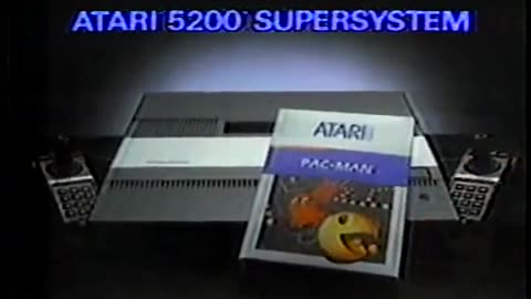 Atari 5200 Supersystem vs ColecoVision TV Commercial from 1983 feat. Ms. Pac-Man