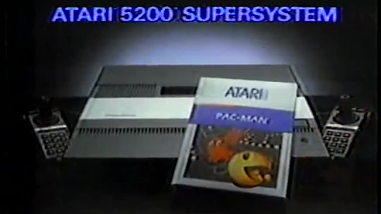 Atari 5200 Supersystem vs ColecoVision TV Commercial from 1983 feat. Ms. Pac-Man