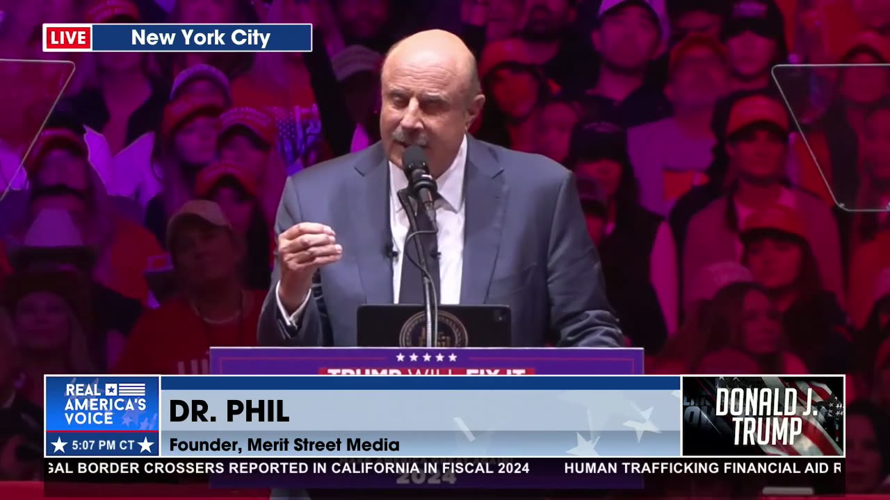 Dr Phil’s FULL Speech at Trump’s MSG Rally