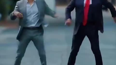 Elon Trump dancing!