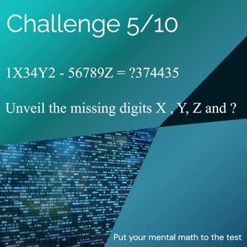 Put your mental math to test - Subtraktion - Challenge - 5