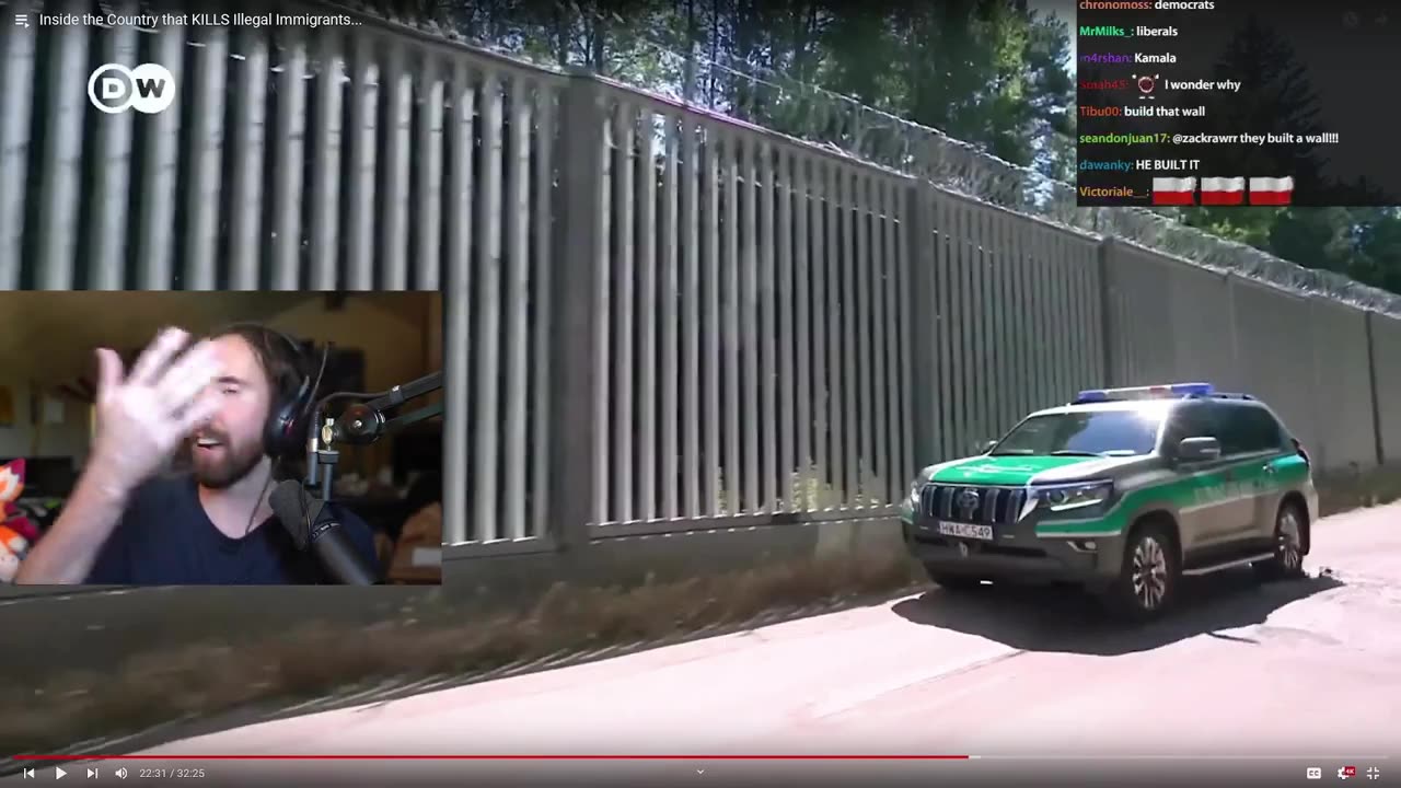 A short video clip of the Polish-Belarussian border