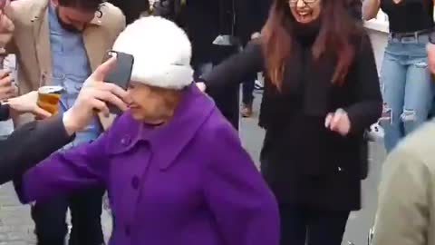 She went out to walk her dog and started a whole rave along the way