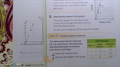 Gr 6 - Ch 1 - Lesson 5 - Graph Ratio Tables