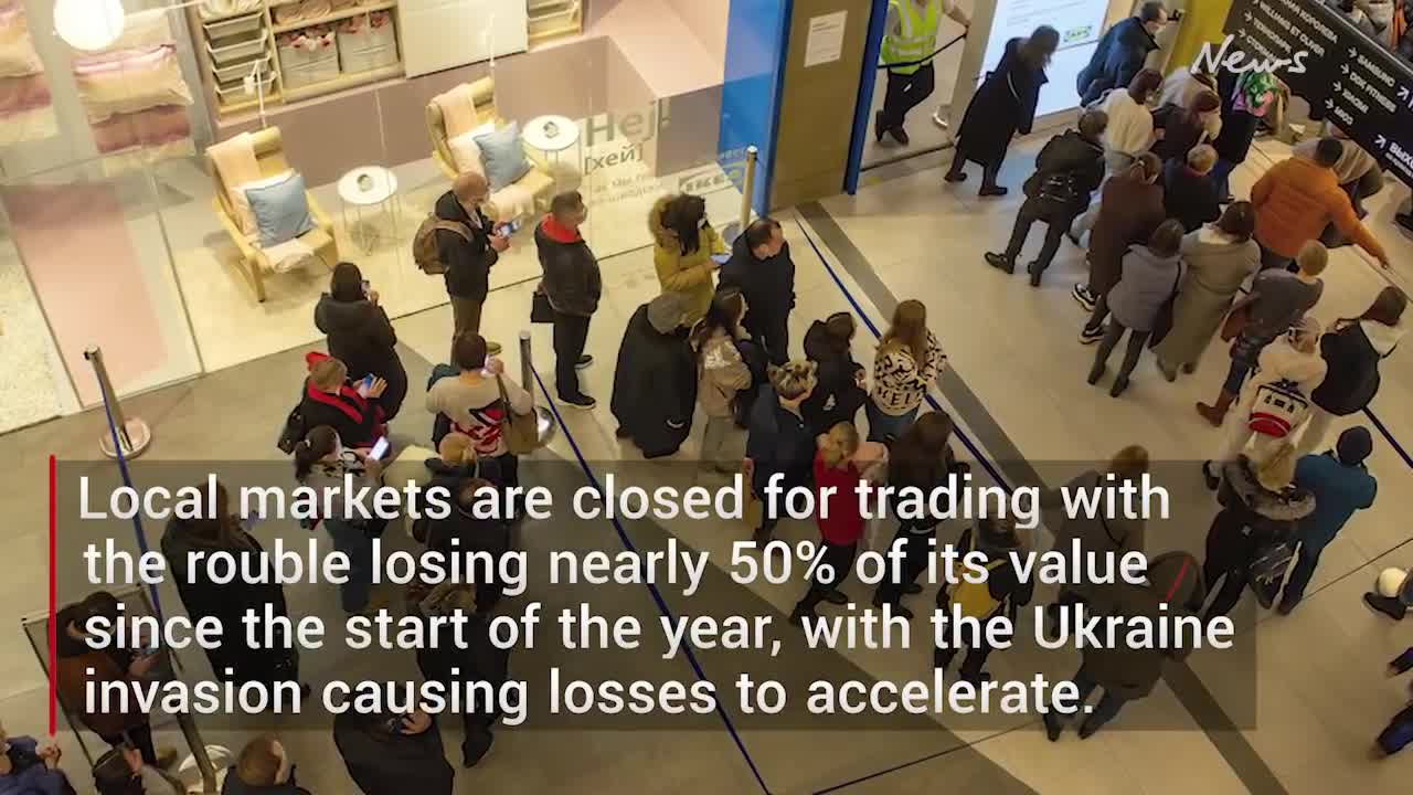 Russia’s economy collapsing as companies boycott