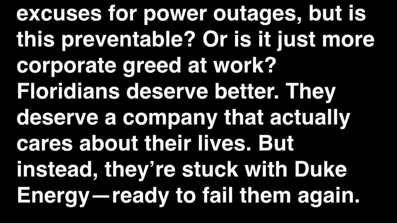 BOOM! The Storm Before the Storm! Duke Energy's Greed Exposed...