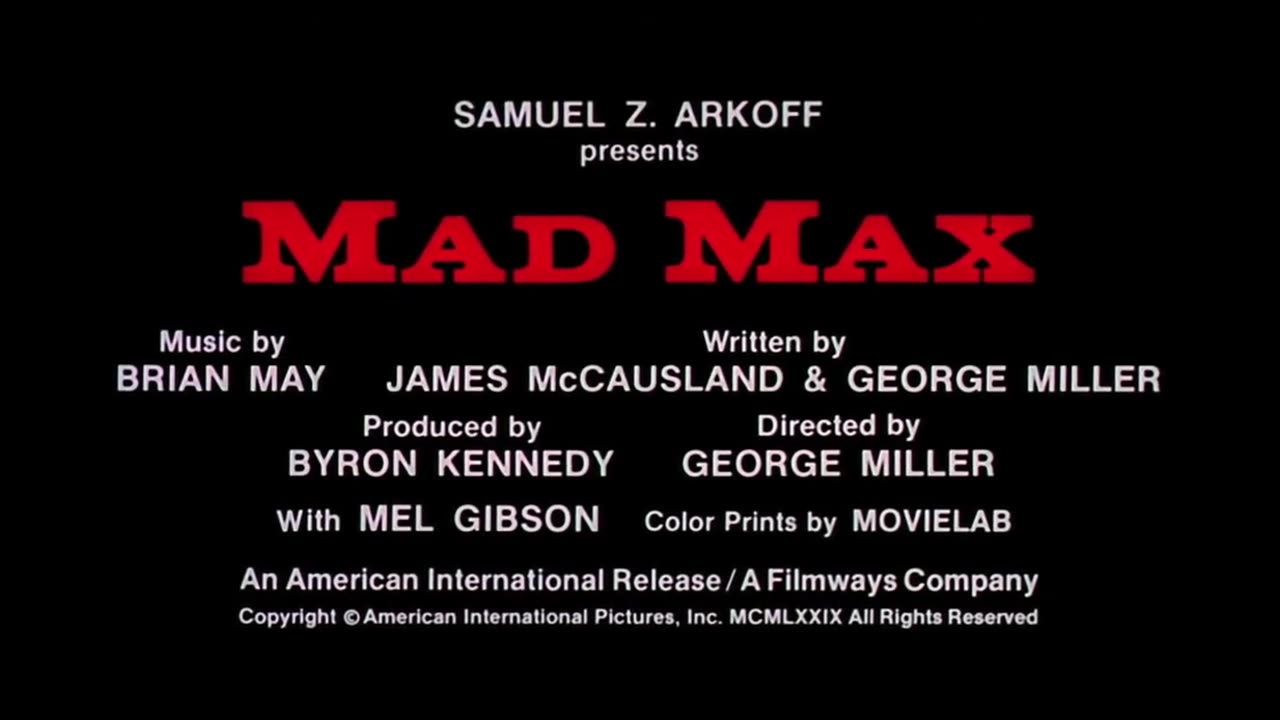 Trailer #2 - Mad Max - 1979