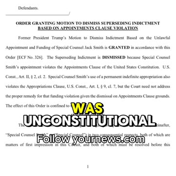 BREAKING NEWS: TRUMPS DOCUMENTS CASE THROWN OUT