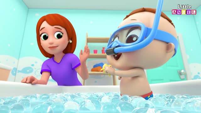 BebeJuanTV - La Cancion del Baño del Bebé Juan 👶🏼🛁 Canciones Infantiles Little Angel Español