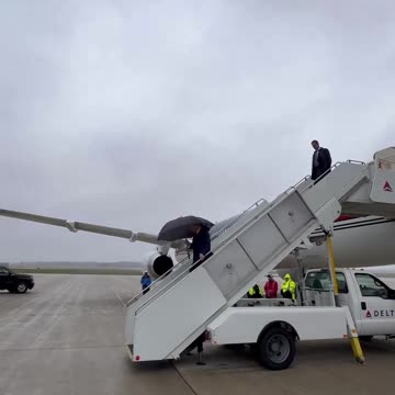 Trump lands in Grand Rapids, MI!