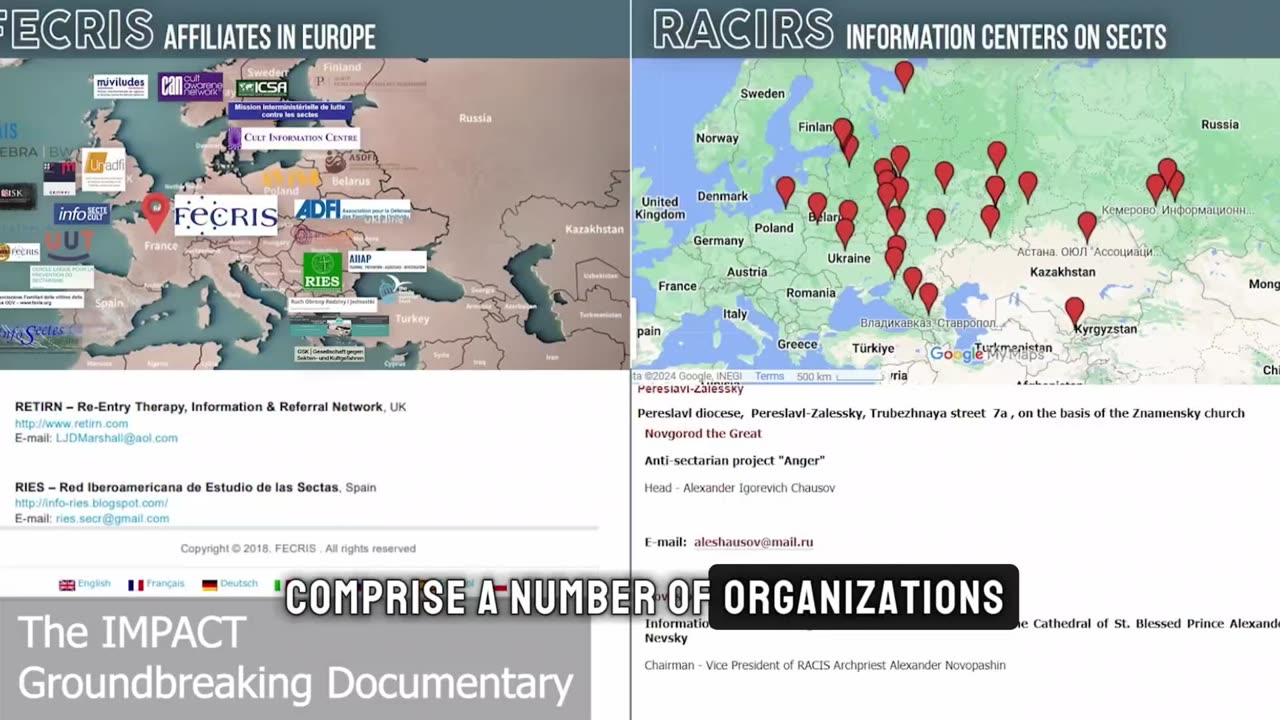 Interconnection of FECRIS and RACIRS Terrorist Networks