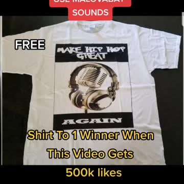FREE Hip Hop T-Shirt For Using MALOVABAY SOUNDS ON Tiktok
