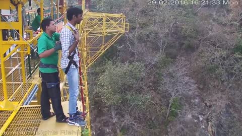 The Funny Bungee Jump in Rishikesh