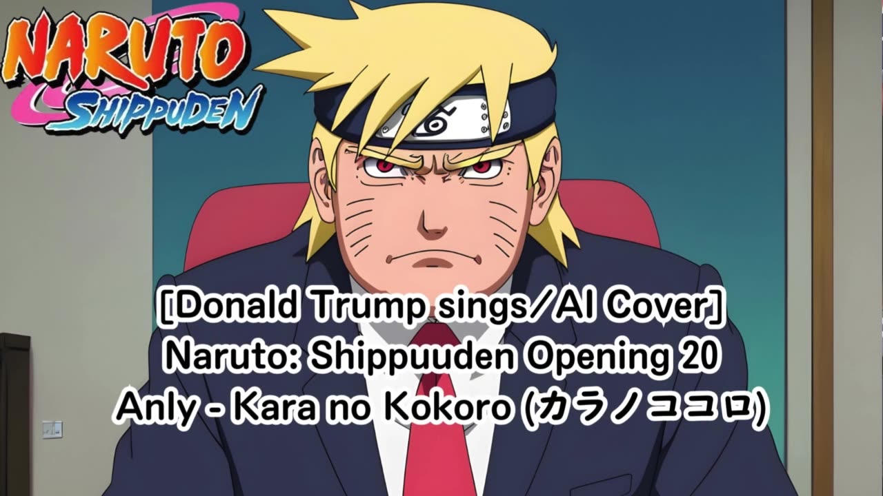 [Donald Trump sings/AI Cover] Naruto:Shippuden Opening 20 Anly - Karanokokoro