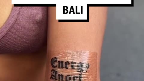 Girl Is Upset That Her Tattoo Came Out Wrong In Bali