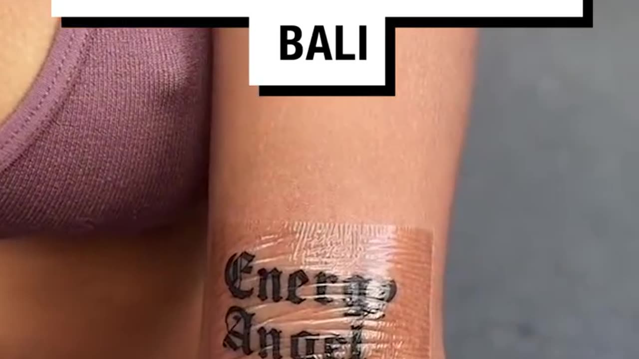 Girl Is Upset That Her Tattoo Came Out Wrong In Bali