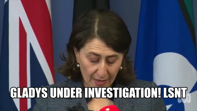 Gladys Berejiklian Under Investigation Public Annoucement