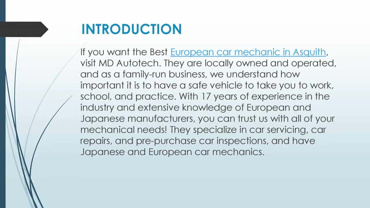 Best European car mechanic in Asquith