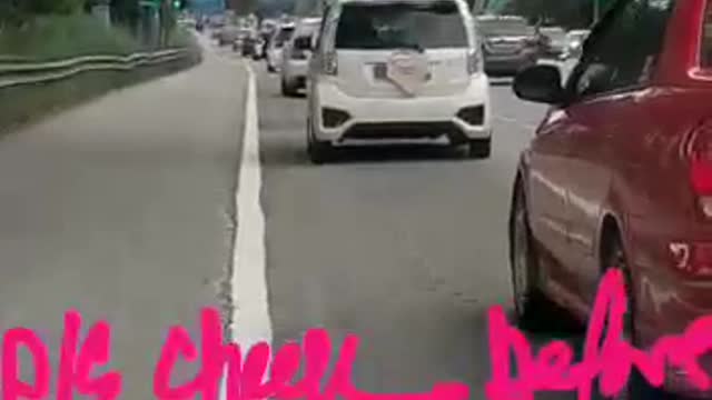 Viral video: A car with under wear on the road