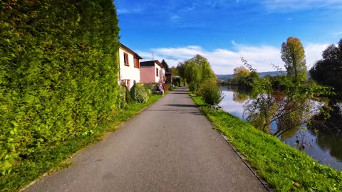 Autumn bike ride through the Berounka River valley