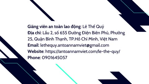 Giảng viên an toàn lao động