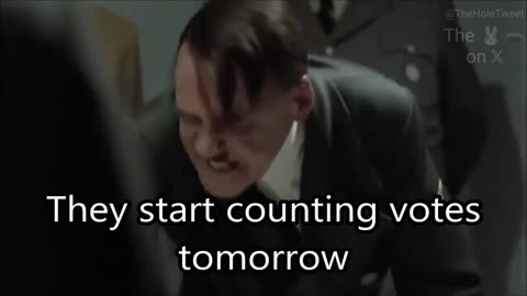 Hitler goes crazy over Trump's win