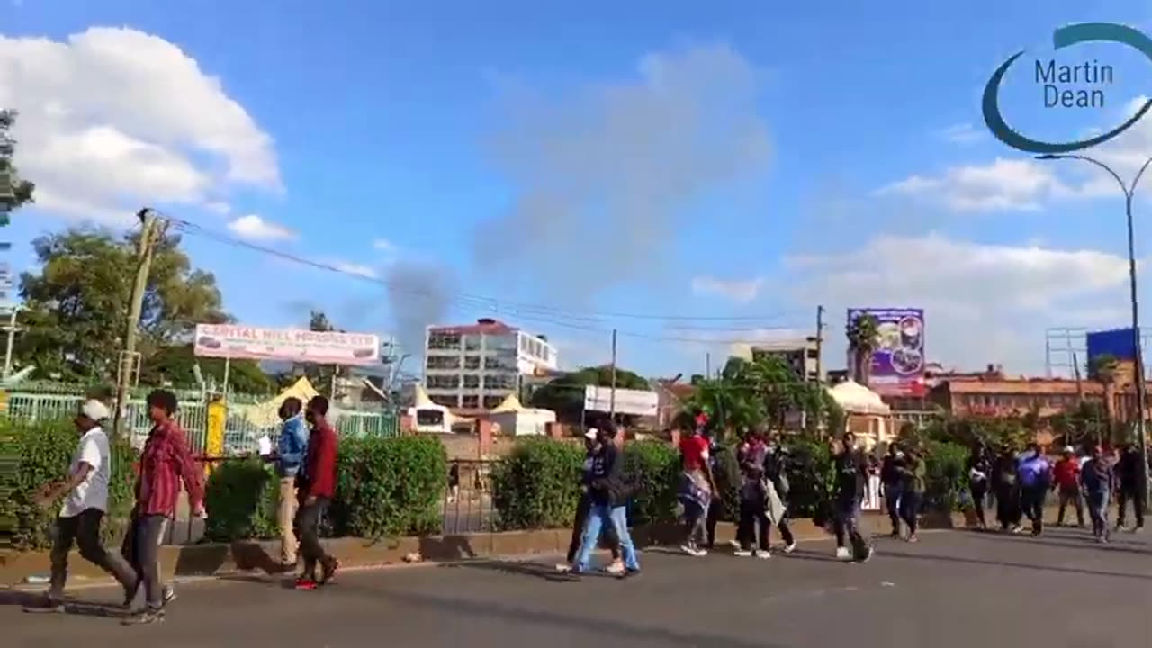 Breaking News Kenyan Constitution Put On Fire By Angry Protestors Against The Finance Bill