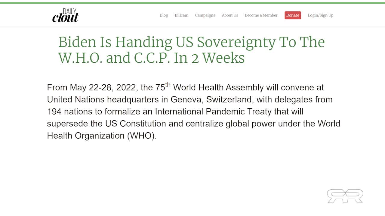 City Mayors Working Directly With U.N. as U.S. Government Surrenders Authority to the W.H.O.