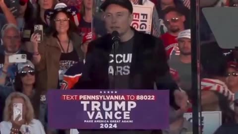 Elon Musk Speaks at Trump Rally-Butler, PA-10-5-2024