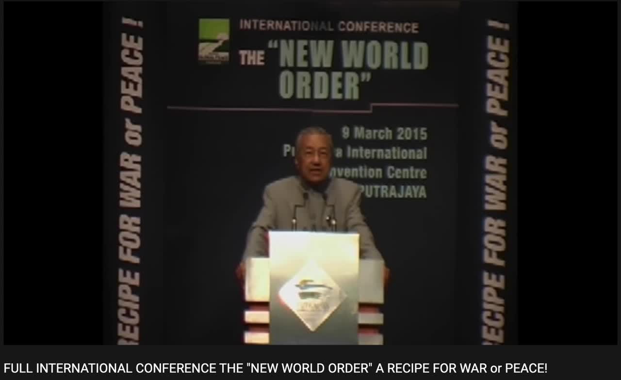 Indonesian president about NWO and killing 6 billion people at the NWO conference.