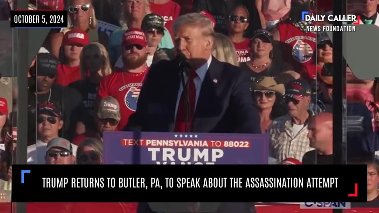 Trump Returns to Butler, Pennsylvania, to Speak About Assassination Attempt