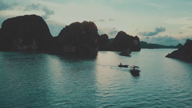 boats on the sea