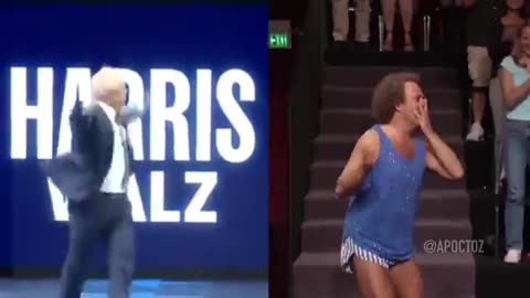 OMG! 😂 Look at Tim Walz trying to be like Richard Simmons. Richard did it better.