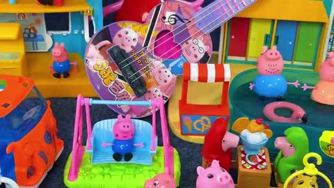 Unboxing Cute Peppa Pig Water Park Toys Collection | ToysUniverseLoading