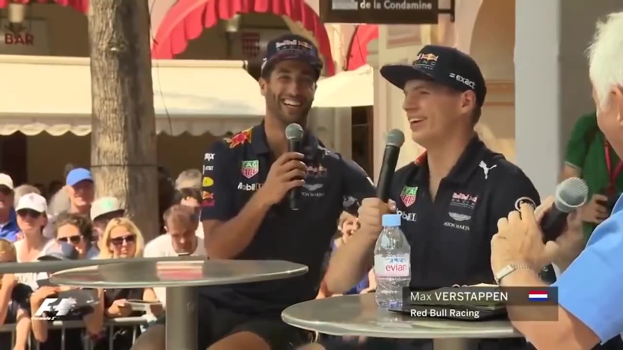 Daniel Ricciardo and Max Verstappen