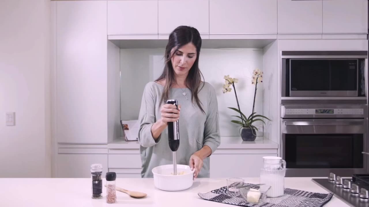 Powerful Immersion Blender, Electric Hand Blender 500 Watt
