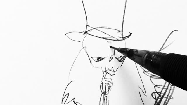 drawing a skeleton