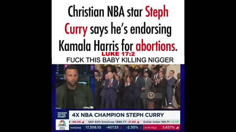 CURRY THE BABY KILLING CHRISTIAN, WHAT A POS!