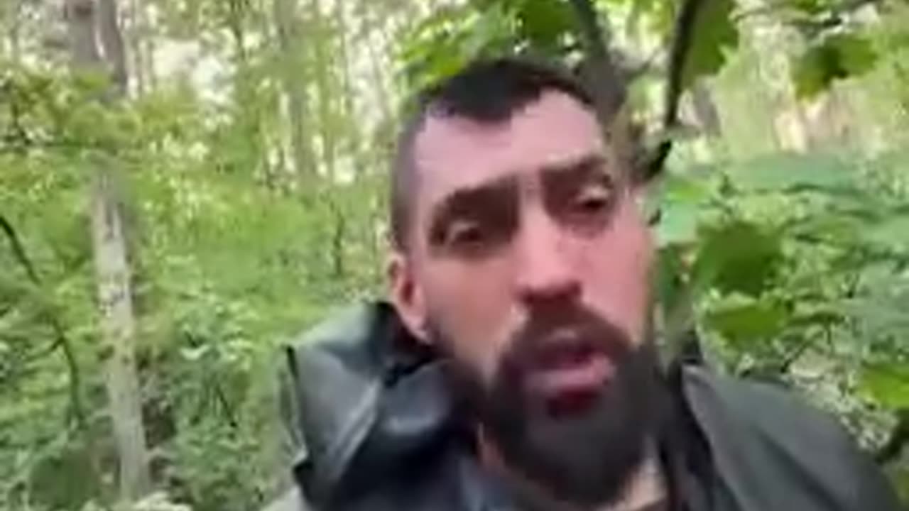 A Ukrainian finds a rocket in the forest. Very emotionally tells about the "head"....