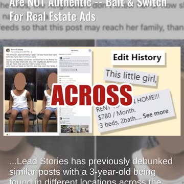 Fact Check: Posts With 3-Year-Old Girl Found By 'Deputy Amy Braidley' Are NOT Authentic -- Scam