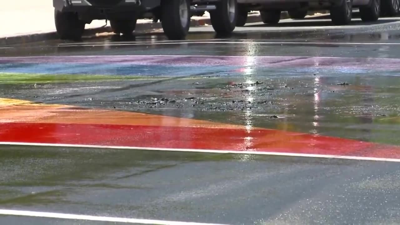 A manhunt is underway in Washington for several suspects who "desecrated" a Spokane pride mural