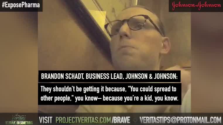 Johnson and Johnson employees recorded talking about kids and vaccines