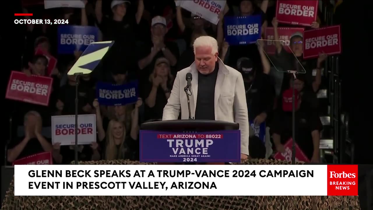 Glenn Beck Assails Kamala Harris, Praises Trump At Campaign Event In Phoenix Valley, Arizona