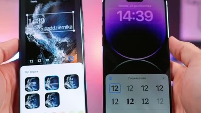Ekran blokady 🔐 iPhone 14 Pro Max vs Galaxy S22 Ultra