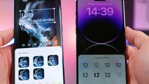 Ekran blokady 🔐 iPhone 14 Pro Max vs Galaxy S22 Ultra