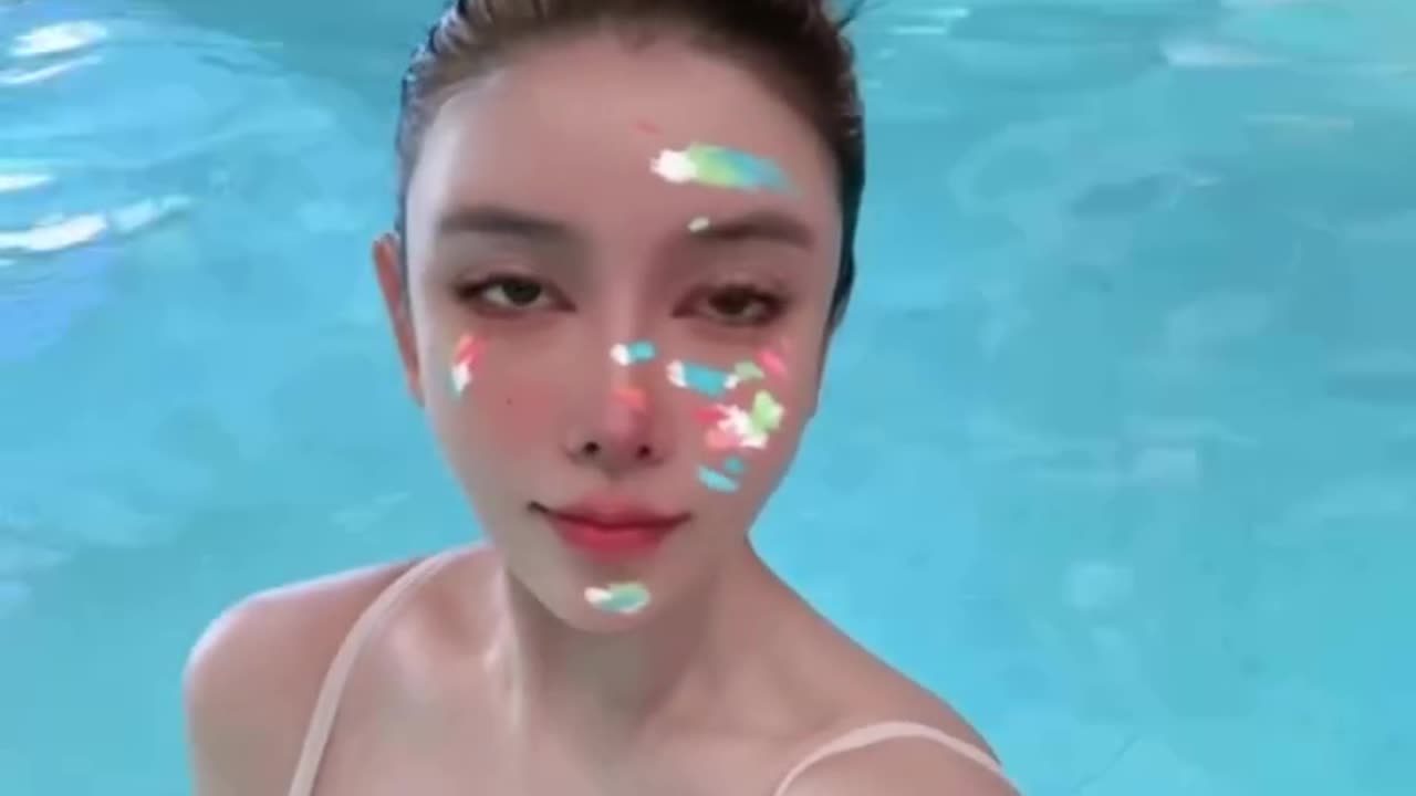 the joy of swimming with a naughty and sexy appearance
