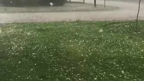 Ping Pong Hail Storm in Texas