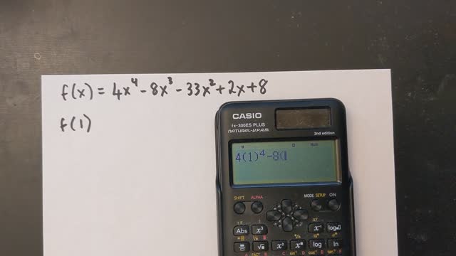 Grade 12 Math - Factoring a quartic equation (lesson 3.6)